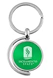 California State University, Sacramento - Spinner Key Tag - Green