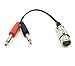 Exuun XLR to 1/4 inch Audio Y Splitter Converter Cable, 1Ft/30cm XLR Female to 6.35mm 1/4