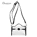 CHARMINER Clear Cross-Body Messenger Shoulder Bag, Adjustable Strap Handbag-NFL Stadium Approved Clear Purse