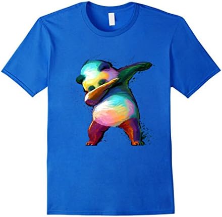 Mens Dabbing Panda Shirt Large Royal Blue