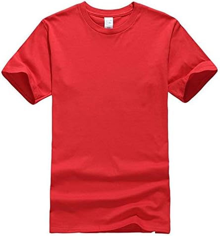 HaiDean Men's Summer Basic T Round Neck Shirt Solid Modern Casual Color Slim Fit Short Sleeve Casual Shirt Sweatshirt Tops Tops