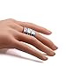ArRord Fashion Crown Women's Transparent Rhinestone Statement Rings
