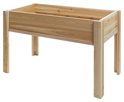 All Things Cedar RGL-34 Raised Cedar Garden Box on Legs, 4′