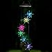 Lainin LED Solar Wind Spinner Color Changing Urchin Star Wind Chime Lamp For Home Outdoor Garden Patio