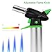 Butane Torch, Culinary Cooking Torch, Refillable Kitchen Blow Torch with Adjustable Flame and Safety Lock for Cooking, Camping, Creme Brulee, Dabs, Soldering, Jewelry, Blazing