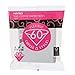 Hario V60 Paper Coffee Filter, Size 02, White, 100ct