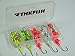 THKFISH Jig Heads Fishing Hooks Fishing Jig Heads Fishing Lure Bait Crappie Bass Trout Fishing Tackle Kit 44pcs