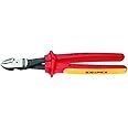 KNIPEX Tools - High Leverage Diagonal Cutters, 1000V Insulated (7408250SBA), 10 inches