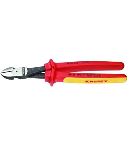 Knipex 7408250SBA 10-Inch High Leverage Diagonal Cutters - 1000