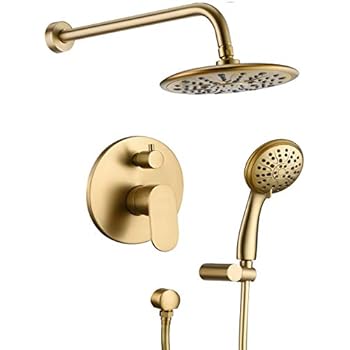 Shower System, Wall Mounted Shower Faucet Set for Bathroom with High Pressure 8