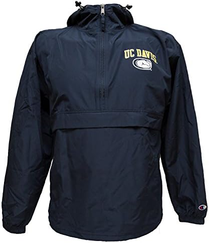 UC Davis Navy Packable Jacket (Medium)