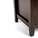 SIMPLIHOME Bedford SOLID WOOD Universal TV Media Stand, 53.9 inch Wide, Living Room Entertainment Center, Storage Cabinet with Glass Doors, for Flat Screen TVs up to 60 inches in Dark Tobacco Brown