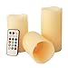 Mooncandles - Vanilla Scented Wax Candles with Colour Changing Remote Control (4'', 5'', 6'' inch Candles)