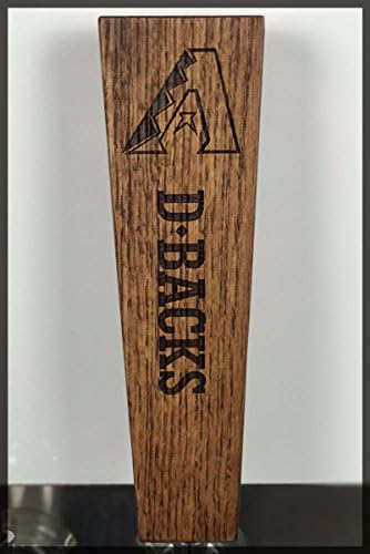 Arizona Diamonbacks Solid Oak Engraved Tap Handle