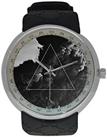 Black Watch, Resin, Men Watch, Custom Watch, Mystery, Personality, Gift for Him, Birthday, Wedding, Anniversary Gift, Pm us with Photo or Quotes