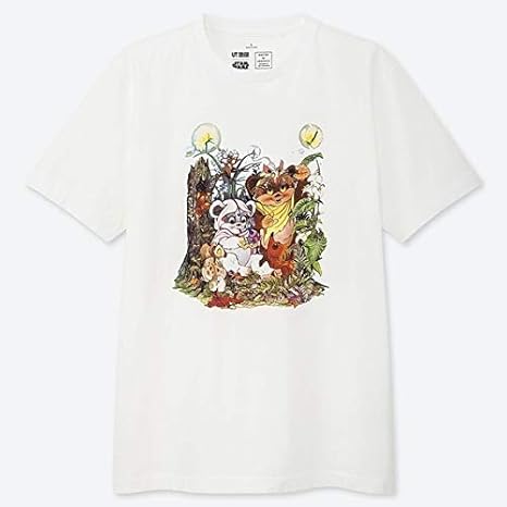 Amazon ユニクロスターウォーズ 高橋 盾 Tシャツ イウォーク ホワイト M Star Wars マスター オブ グラフィックス Ut 綿100 アニメ 萌えグッズ 通販