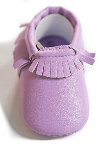 Baby Moccasins by One Loved Babe (12-18 Month, Purple/Lilac)