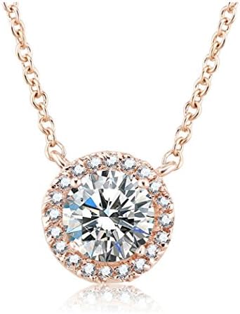 Swarovski Crystal Key Necklace -18k Rose Gold Plated - Beautiful Custom Designed Swarovski Jewelry