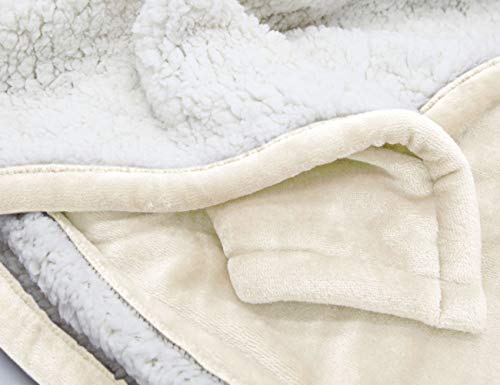 image for MARQUESS Electric Blanket MicroPlush Sherpa and Reversible Flannel Was