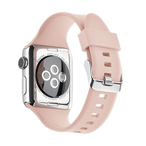 Apple Watch Band 42mm,Vorida Replacement Band Wristband Strap Silicone Women Men with iwatch Protective Cover Case for Apple Watch Series 2,Series 1,Nike+，Sport,Edition