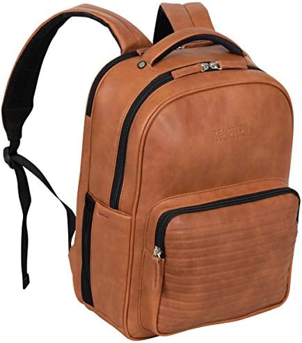 Kenneth Cole On Track Pack Vegan Leather 15.6” Laptop & Tablet Bookbag Anti-Theft RFID Backpack for School, Work, Travel 9 Kenneth Cole On Track Pack Vegan Leather 15.6” Laptop & Tablet Bookbag Anti-Theft RFID Backpack for School, Work, Travel