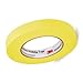 3M 06652 Automotive Refinish Masking Tape, 250 Degree F Performance Temperature, 28 lbsin Tensile Strength, 55m Length x 18mm Width, Yellow (Case of 12 Rolls)