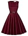 GRACE KARIN A-Line Retro Picnic Dress for Women with Belt Size L F-49