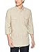 Amazon Brand - Goodthreads Men's Standard-Fit Long-Sleeve Linen and Cotton Blend Shirt, khaki, Medium
