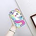 TopSZ Rainbow Unicorn Case for iPhone 6 7 8 4.7”,Cute Silicone 3D Cartoon Cool Kawaii Animal Cover,Shockproof Soft Rubble Skin for iPhone6S,Unique Character Cases for Kids Girls Teens boy Guys-iPhone7