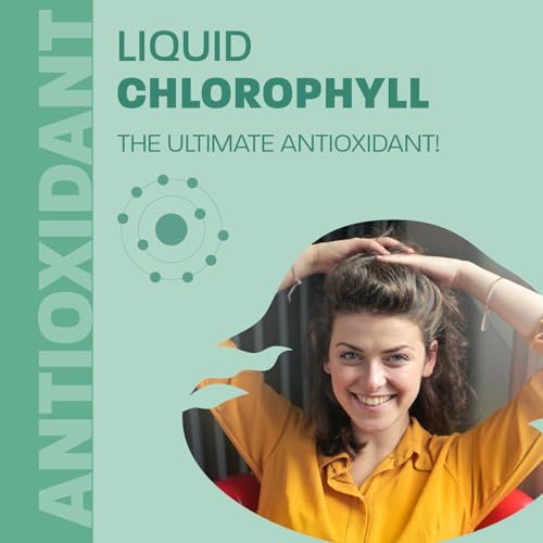Liquid Chlorophyll Drops Unflavoured 15X Concentrated 100ml – Cold Extracted from Non-GMO Alfalfa - Detox - Alkaline - Natural Body Deodorant – Antioxidant - Made in Canada