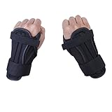 Foxnovo Kids Snowboard Ski Protective Glove Sport Wrist Pads A pair- Size L (Black)