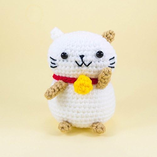 Lucky Cat Crochet Amigurumi Plush