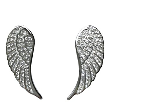 J.shine glitter angel wing earings for women in stainle…