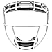 Schutt Fielder's Guard Softball Face Mask for Fast Pitch Softball, White, Youth