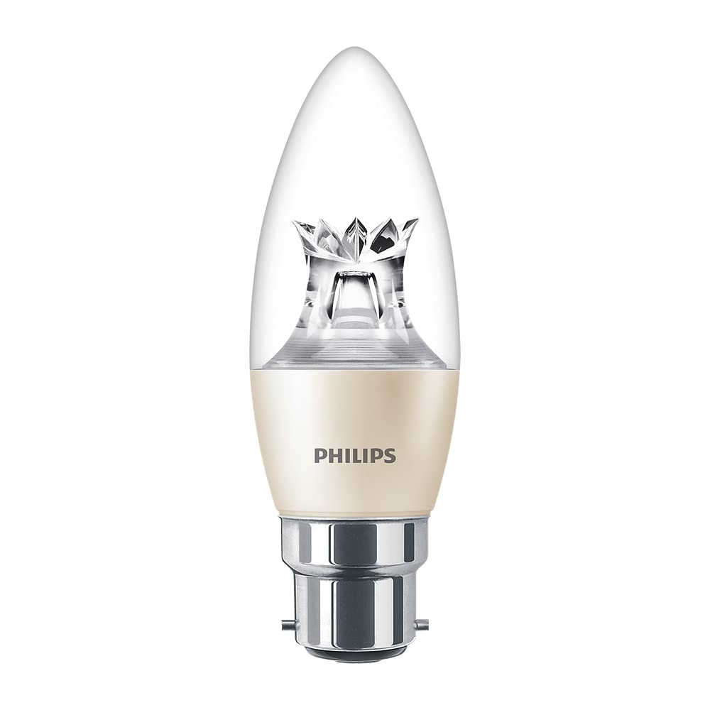 PHILIPS Master LED 2.8 W (25W) B38 Candle, B22 Bayonet Cap, Dim Tone, Warm White, CL