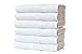 LUNASIDUS Bergamo, Luxury Hotel/Spa Hand Towels, 100 Percent Turkish Cotton, Set of 6, 700 GSM, Made in Turkey, White