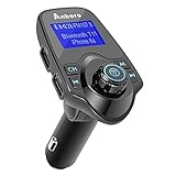 Anbero FM Transmitter Bluetooth Car Kit Radio Adapter with USB Charging Port, Read Micro SD Card and USB Flash Drive