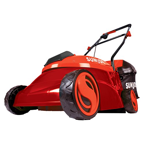 Sun Joe MJ401C-XR-RED 14-Inch 28V 5 Ah Cordless Lawn Mower w/Brushless Motor, Red