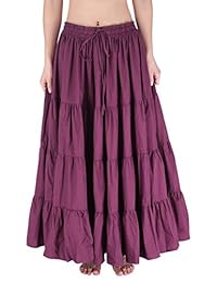 Vestido vintage de moda JS Belle Poque Falda boho gitana de algodón sólido para dama Tamaño libre BP207