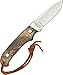Old Timer PH2W Mini Pro Hunter 6.9in High Carbon S.S. Full Tang Fixed Blade Knife with 2.8in Drop Point and Wood Handle for Outdoor, Hunting and Camping