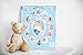 tiny ideas Baby's First Year Keepsake Picture Photo Frame, Silver/Blue