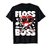 Boys Valentines Day Shirt Kids Floss Like A Boss Flossing