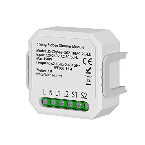 LEOMOCA Zigbee Smart Light Dimmers Switches Module 110-240V- Control for Dimmable LED and Halogen Lamps Home Automation…