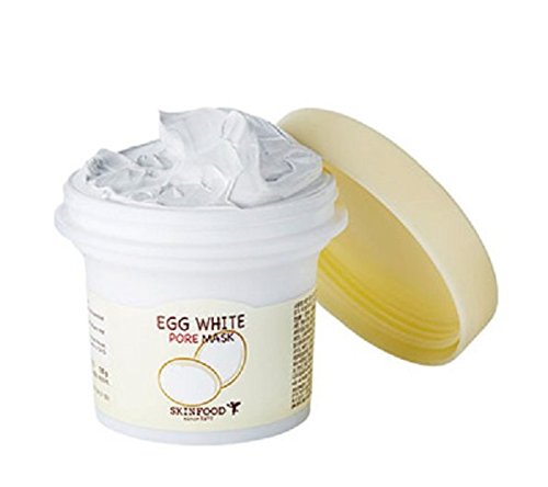 [Skinfood]Egg White Pore Mask Wash Off 125g + (NEW)Egg White Perfect Pore Cleansing Foam 150ml + Nose Pack 2pcs