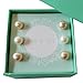 YAN & LEI Sterling Silver Freshwater Cultured Pearl Stud Earrings Set of 3 Pairs: White, Champagne and Pink