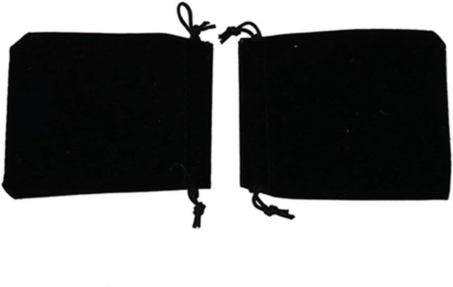 Egurs 20pcs Velvet Drawstring Bags Wedding Favor Gift Bags Candy Bags Jewelry Pouch 10x15cm, Black - Image 5