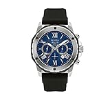 Bulova Men's 44mm Marine Star Black Strap Chronograph Watch
