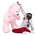 WOWMAX 4 Foot Pink Giant Huge Teddy Bear Cuddly Stuffed Plush Animals Teddy Bear Toy Doll 47