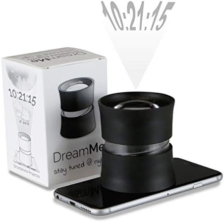 dreamme Kit White Projection Alarm Smartphone Projector Gadget (with Travel Pouch & Lens Cleaning Cloth)