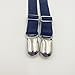 S&E Women's Elastic Stocking Clip Garter Adjustable Suspender Accessories (1Pair Black, Black)